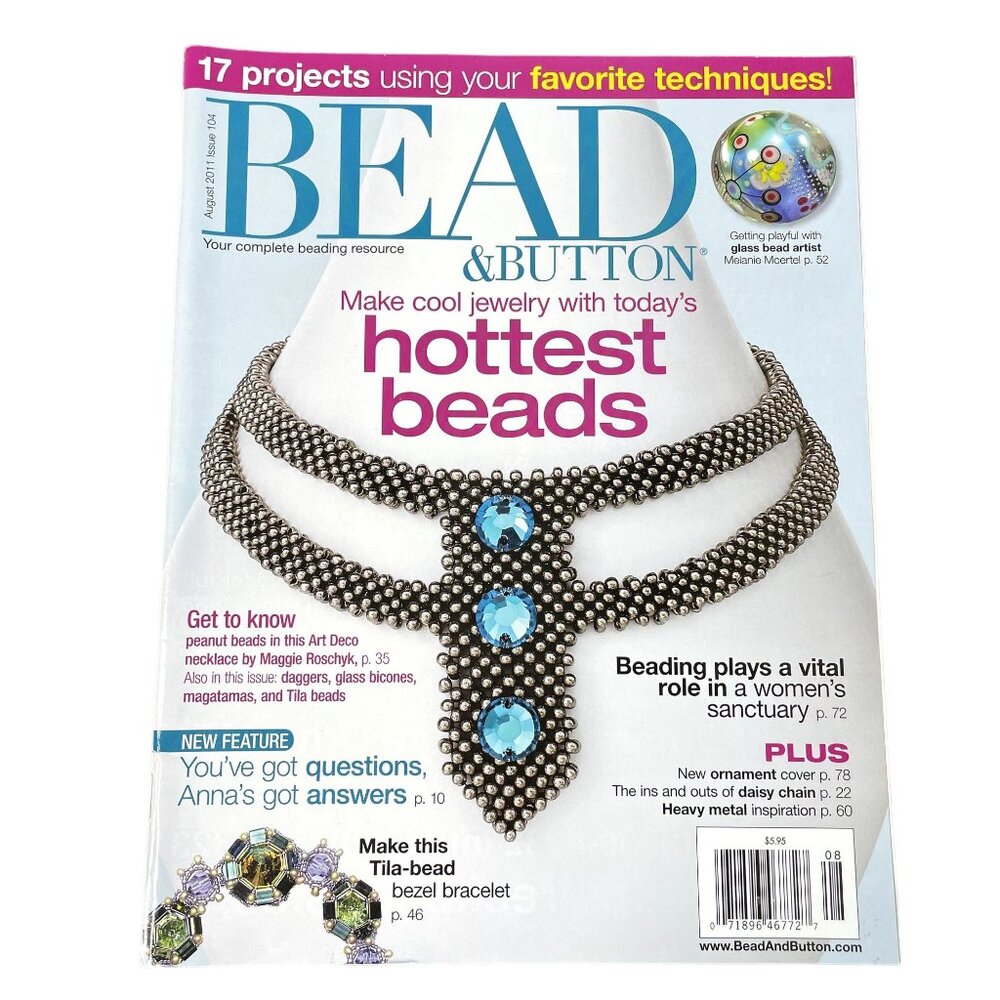 Bead & Button Magazine Jewelry Crafting Book u August 2011 Issue 104
